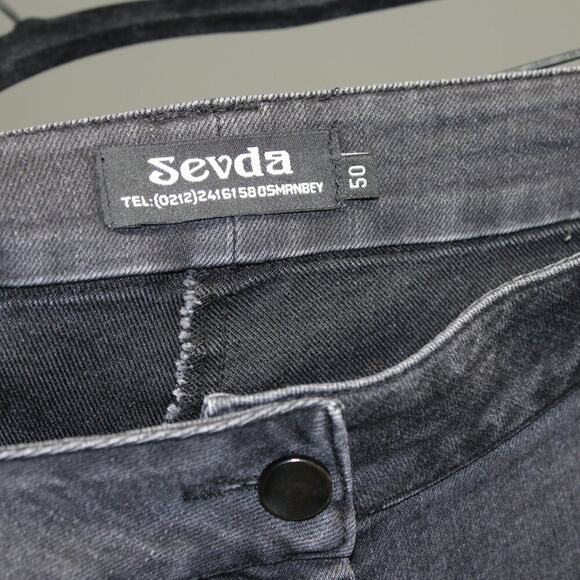 Sevda Jeans Relaxed Fit Straight Jeans Black Size 50TR (18) - Picture 8 of 9